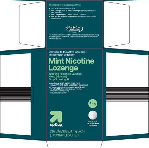 up and up mint nicotine 포장