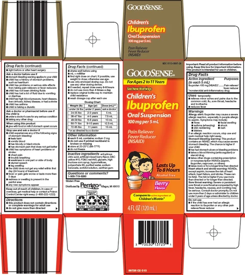 good sense ibuprofenchildrens packaging
