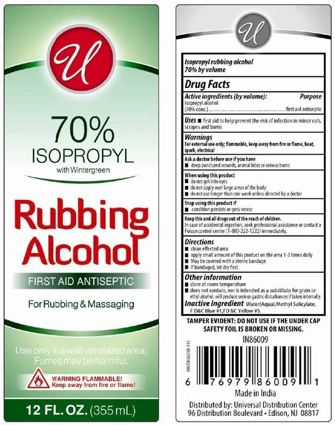 Isopropyl Rubbing Alcohol 70% With Wintergreen 포장