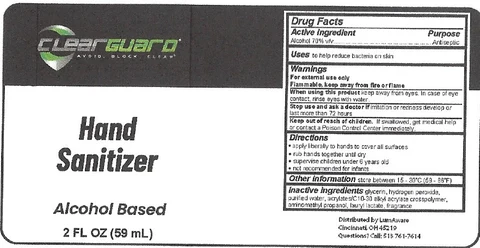 ClearGuard Hand Sanitizer 포장