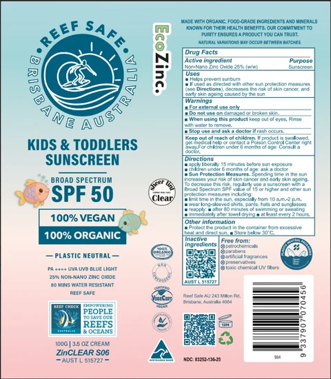 ReefSafe Baby and Toddlers Sunscreen SPF50 포장