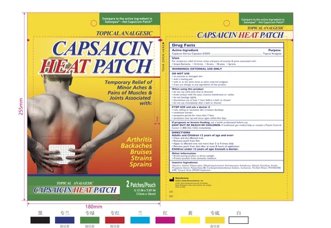 0.025 Capsaicin Pain relief Patch 85323-005-pouch