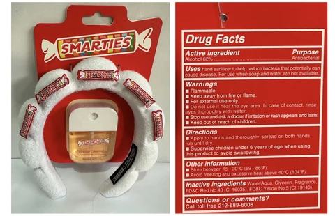 SMARTIES ORANGE HAND SANTIZER SET ORANGE CREAMSICLE 포장