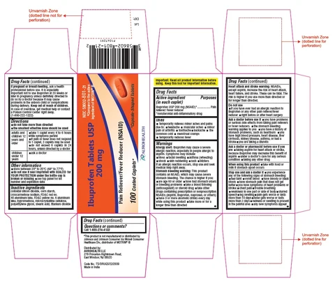 PACKAGE LABEL-PRINCIPAL DISPLAY PANEL - 200 mg (100 Tablets Container Carton)