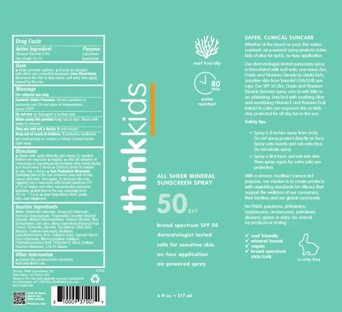 Think Kids MineralSPF 50 packaging