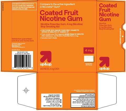 UP AND UP COATED FRUIT NICOTINE 포장