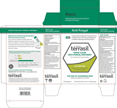 Terrasil Rapid-Clear Anti-Fungal packaging