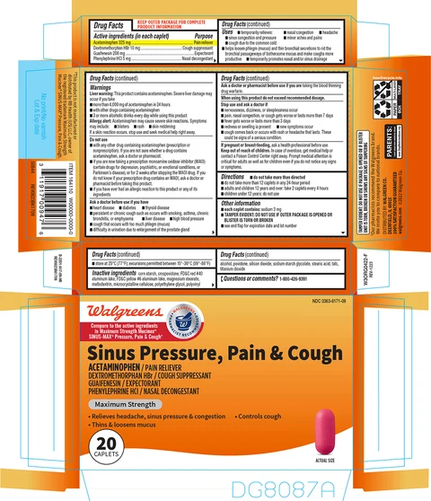 Sinus Pressure, Pain and Cough 포장