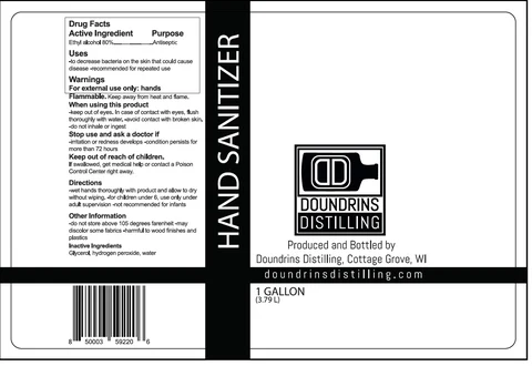 DOUNDRINS DISTILLING HAND SANITIZER 포장