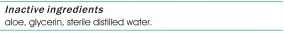 Inactive Ingredients
