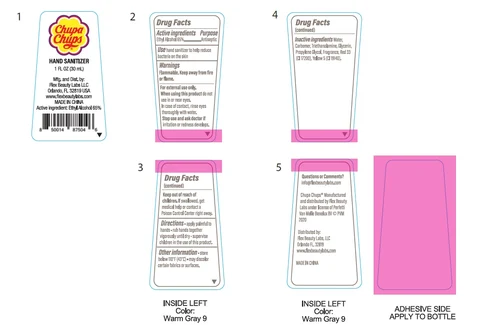 Chupa Chups Hand Sanitizer packaging