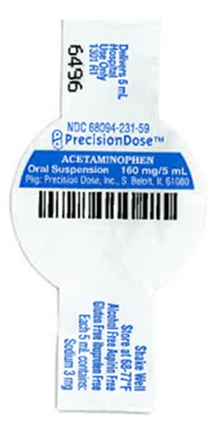 Acetaminophen packaging