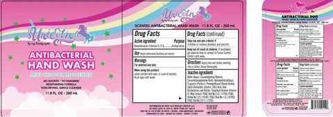 Unicorn Antibacterial Hand Wash mint chocolate scented 포장