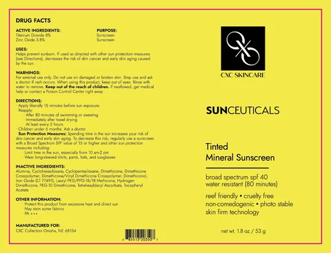 Tinted Mineral Sunscreen packaging