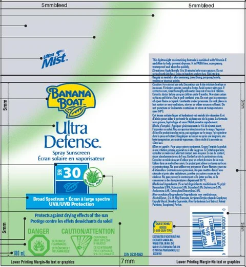 Banana Boat Ultra Defense SPF 30 Canada 포장