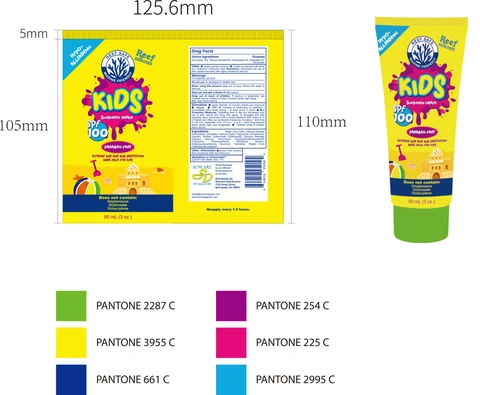 Sunscreen Cream 포장