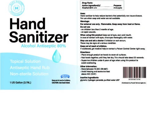 Hand Sanitizer packaging