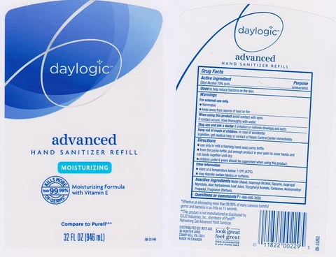 Daylogic Advanced Hand SanitizerRefill 포장