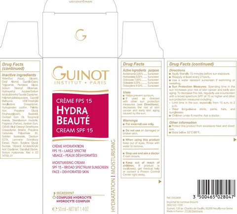HYDRA BEAUTE SPF 15 packaging
