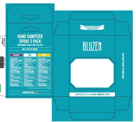 BluZen Hand Sanitizer Kit 포장