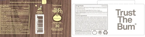 Sun Bum Sunscreen Lip Balm Broad Spectrum SPF 30 Pomegranate 포장