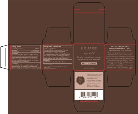 Spot Defy packaging