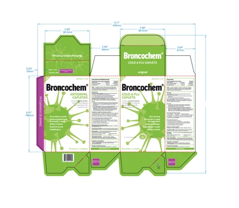 BRONCOCHEMCOLD AND FLU CAPLETS 포장