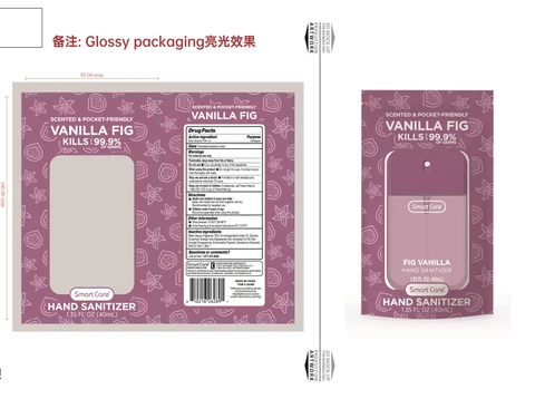 Smart Care Hand Sanitizer Fig Vanilla 포장