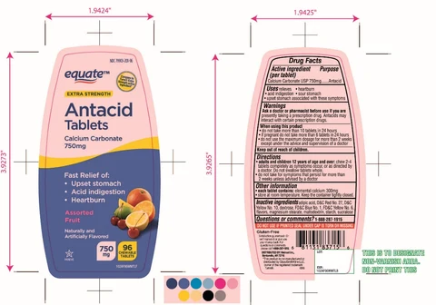 equate Extra Strength Antacid packaging