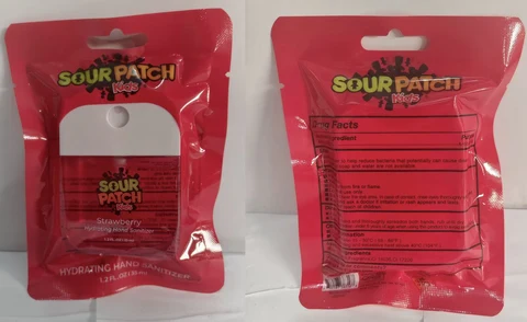 SOURPATCHKIDS STRAWBERRY HYDRATING HAND SANITIZER 포장