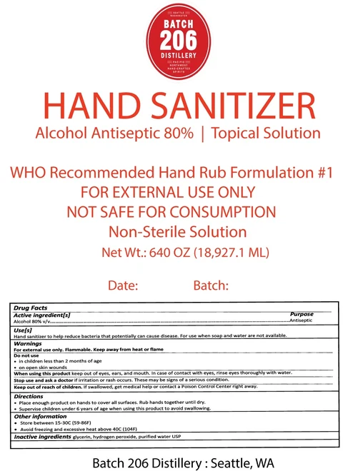 Batch 206 Hand Sanitizer 포장
