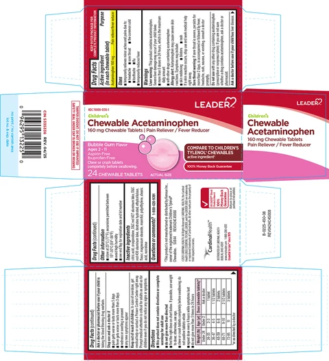 Chewable AcetaminophenChildrens packaging