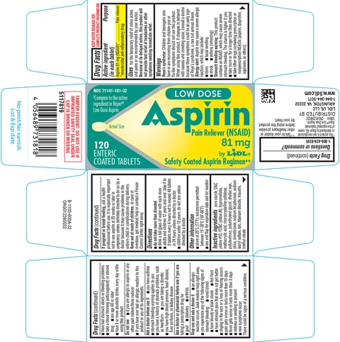Aspirin 81 mg 포장