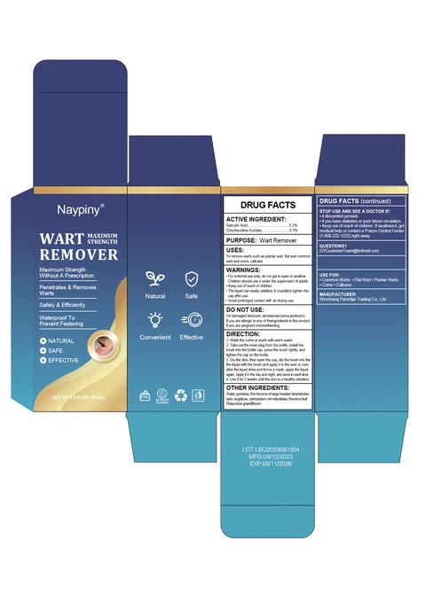 Wart removal packaging