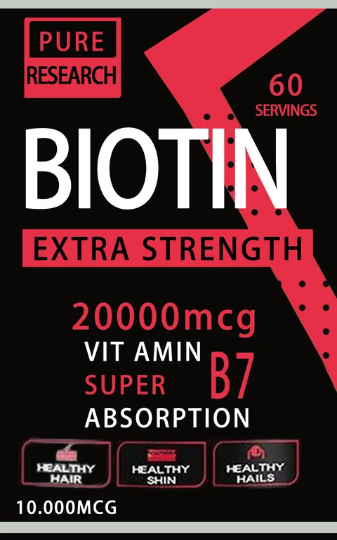 Biotin Liouid Dietary Supplement 포장