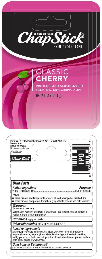 ChapStick Classic Cherry 포장