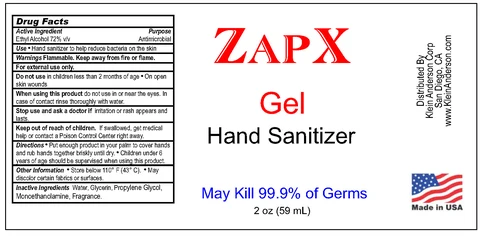 KAC Zapx Hand Sanitizer 포장