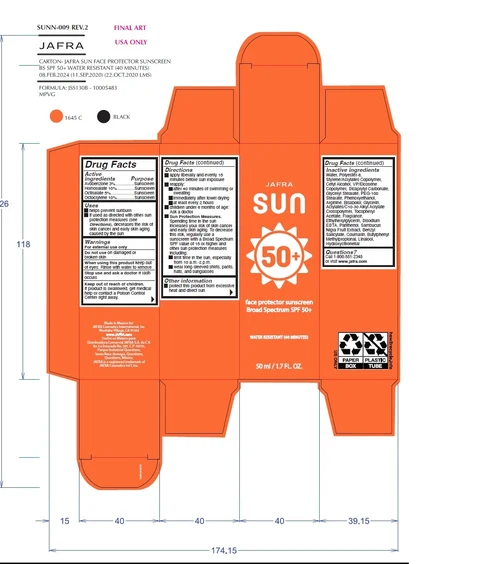 Sun face protector sunscreen broad spectrum SPF 50 포장