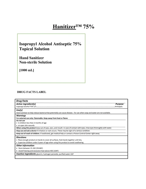 Hanitizer packaging
