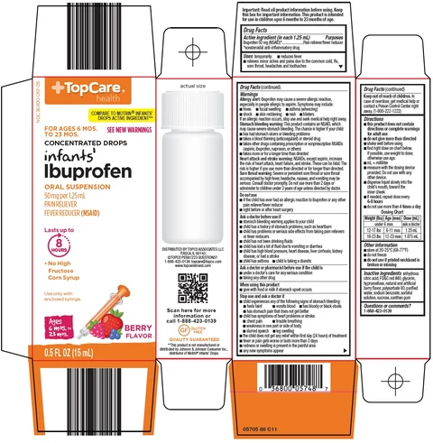 Topcare Infants Ibuprofen packaging