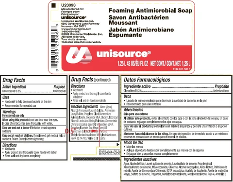 UNISOURCE Foaming Antimicrobial So ap 포장