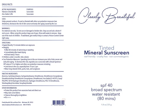 Tinted Mineral Sunscreen packaging