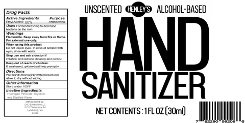 Henleys Hand Sanitizer 포장