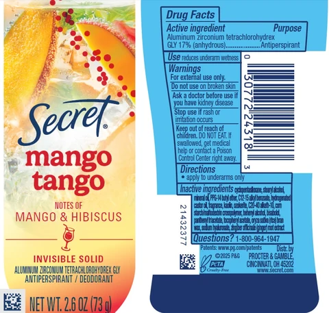 Secret Mango Tango Mango and Hibiscus Invisible 포장