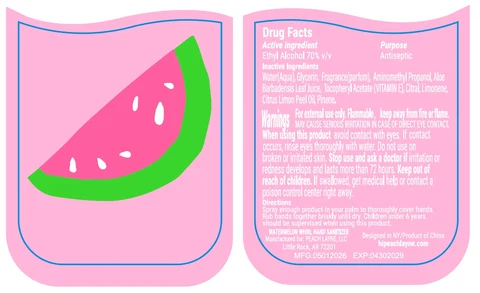 Watermelon Whirl Hand Sanitizer packaging