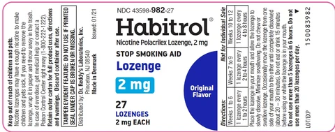 Habitrol Lozenge Original Flavor packaging