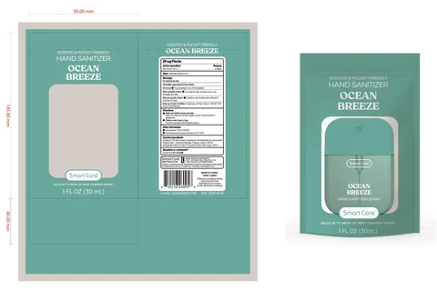 Smart Care Hand Sanitizer Ocean Breeze 포장