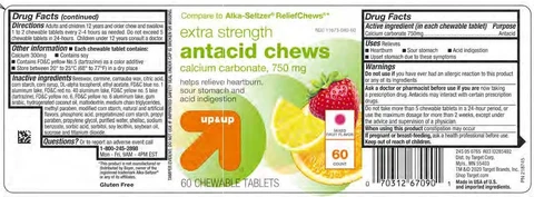 Assorted Fruit Antacid Chews 포장
