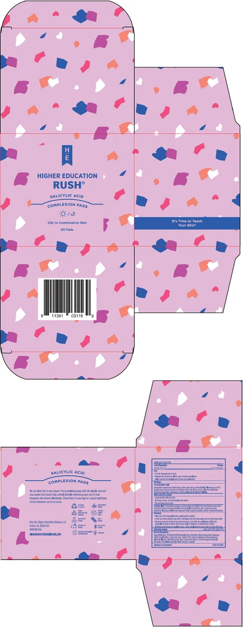 Rush Salicylc Acid Complexion Pads 포장