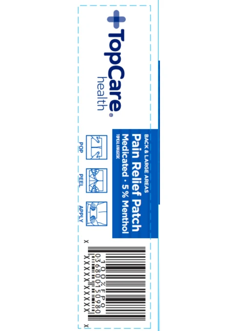 Topcare Pain Relief Patch packaging